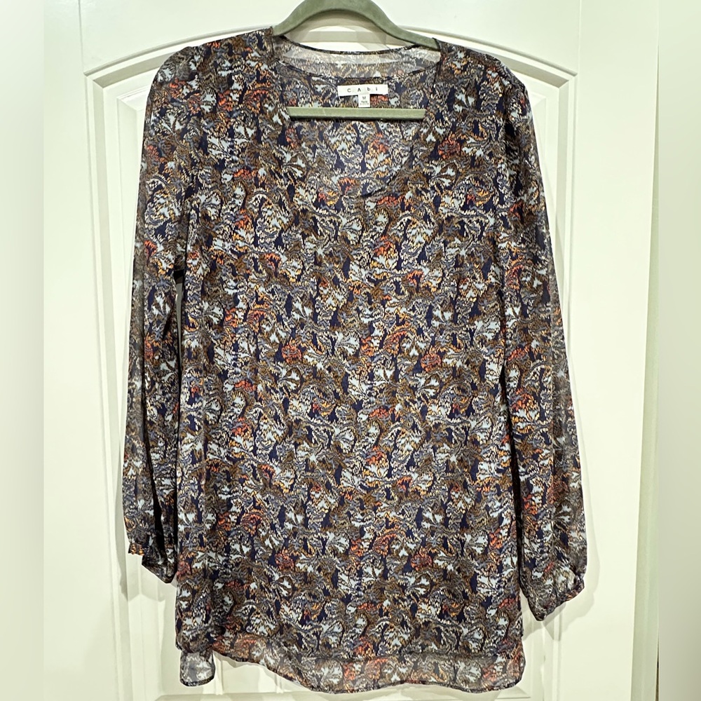CAbi Patterned Women's Blouse